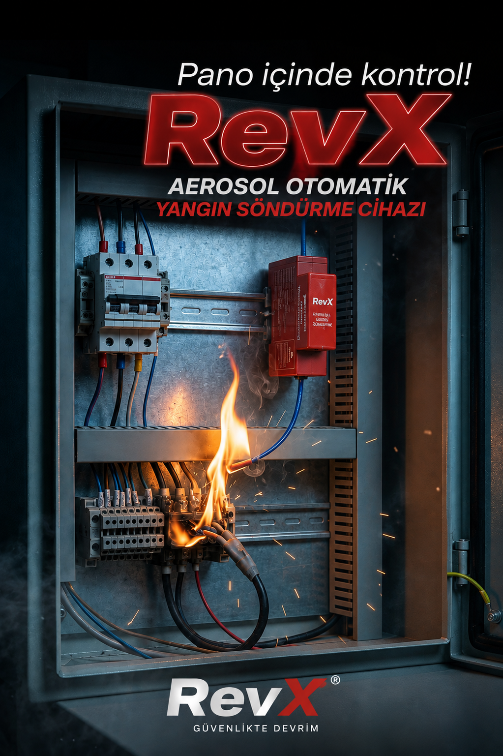RevX Aerosol Otomatik Yangın Söndürme Cihazı