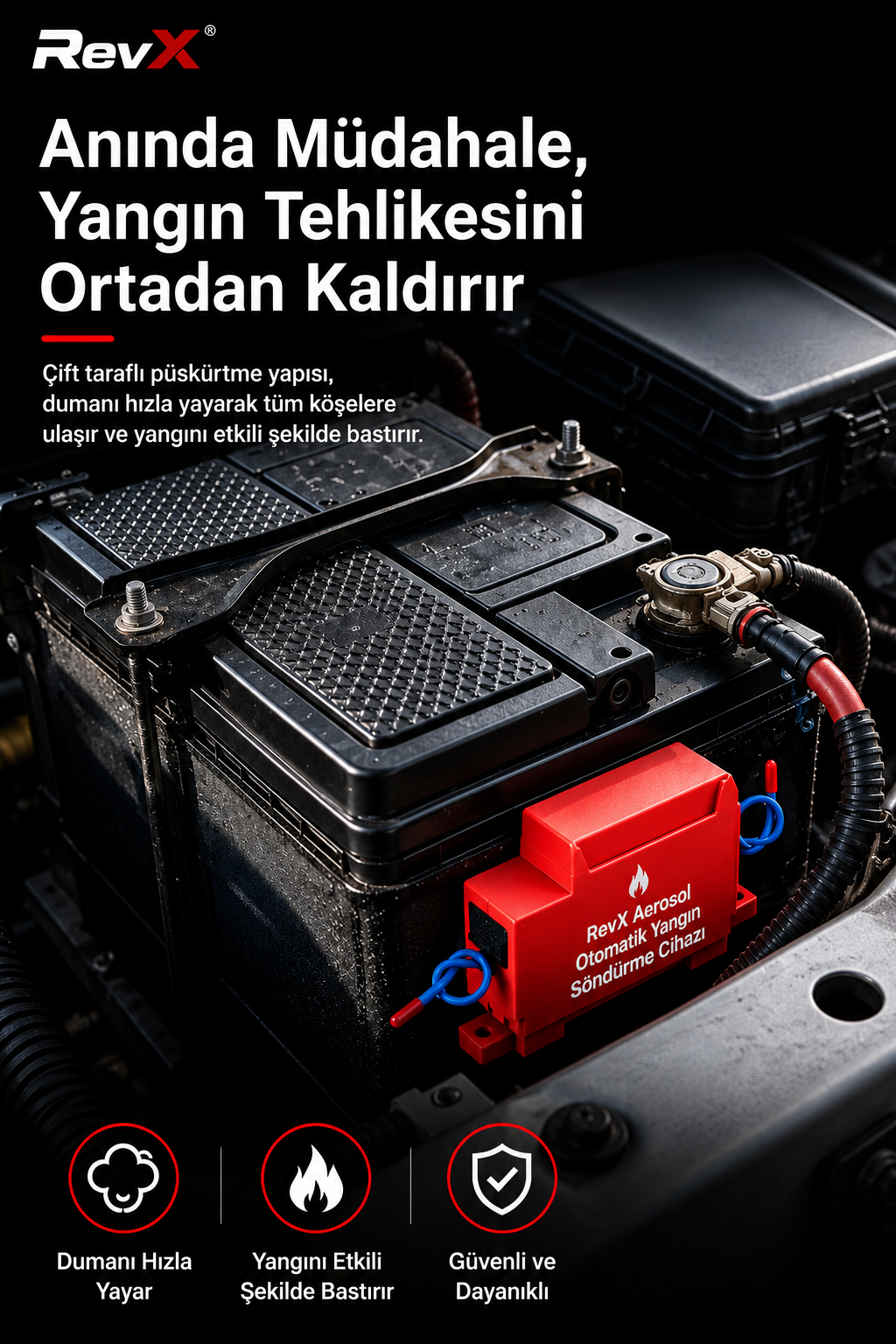 RevX Aerosol Otomatik Yangın Söndürme Cihazı
