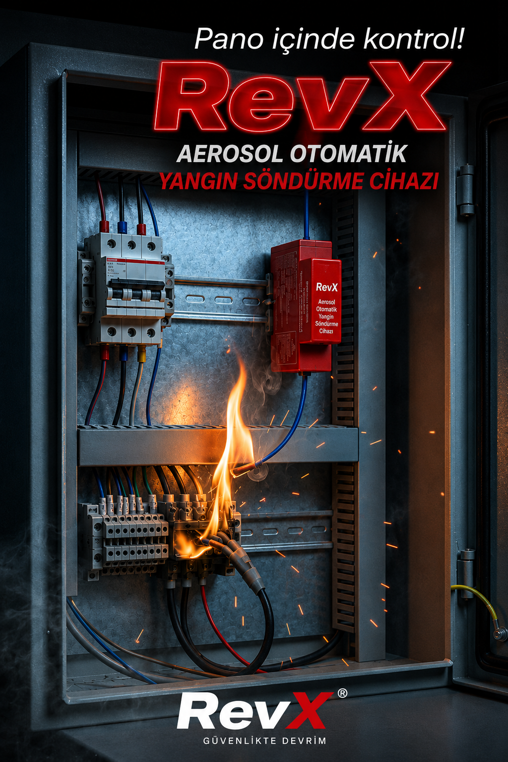 RevX Aerosol Otomatik Yangın Söndürme Cihazı